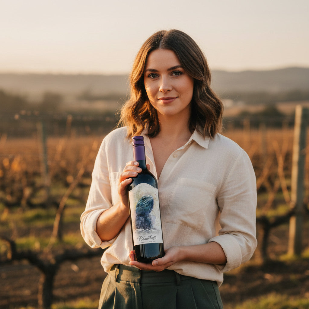 Bottle of Bezalel Bloukop Sweet Red Wine from the Northern Cape of South Africa