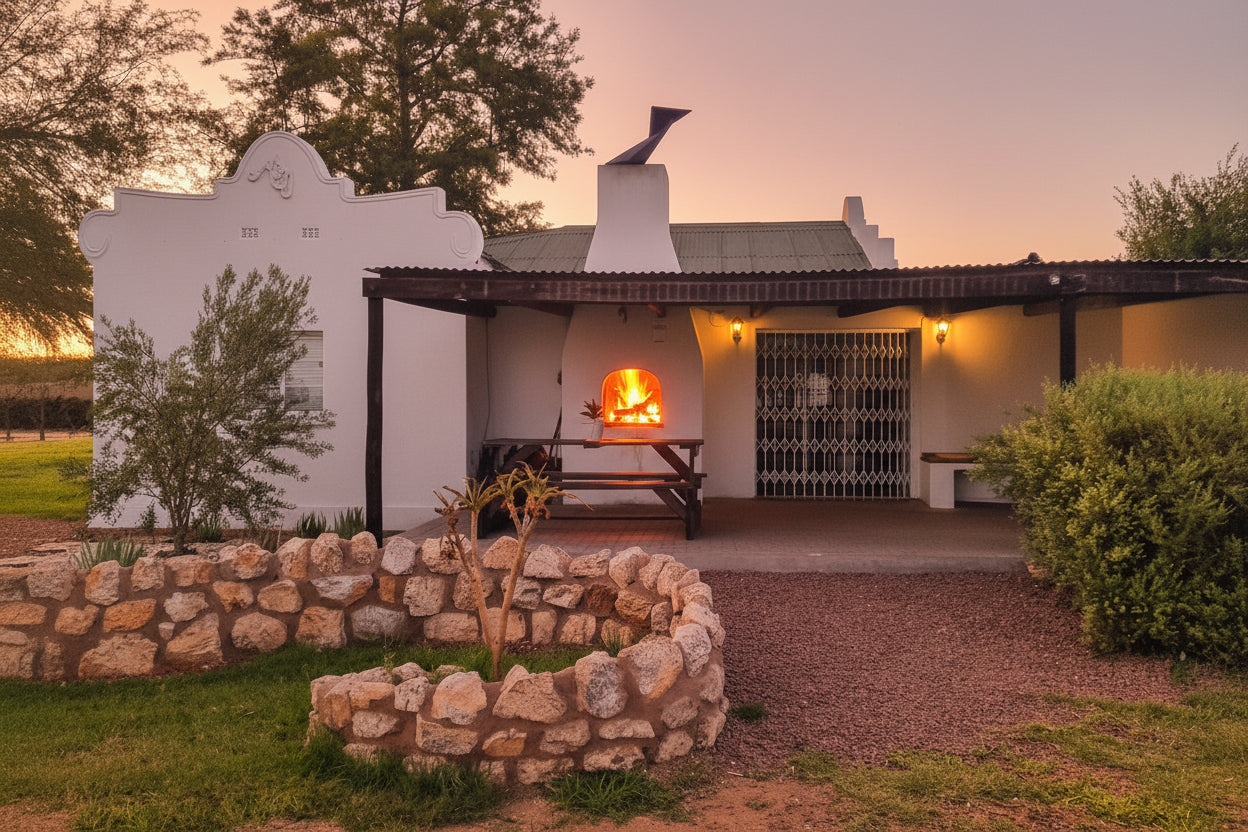 Bezalel Estate Farmhouse accommodation near Upington and Keimoes - authentic Cape Dutch farmstay on the N14