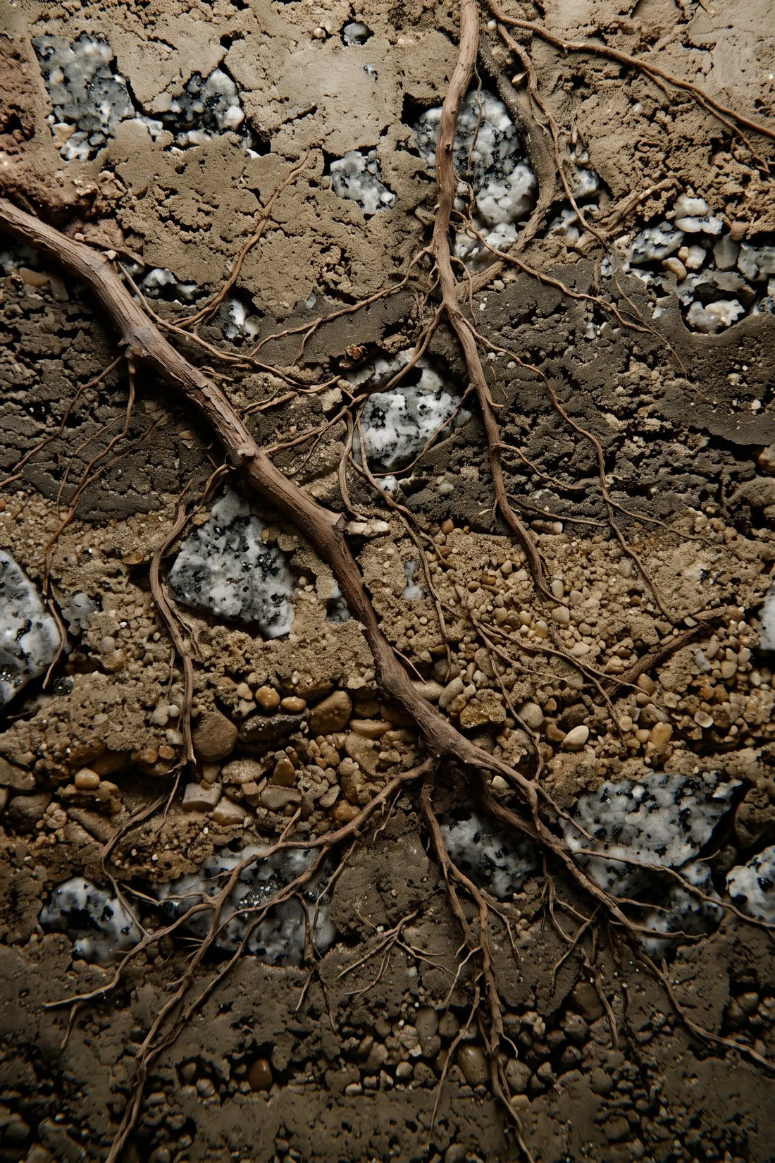 Alluvial silt & granite bedrock
